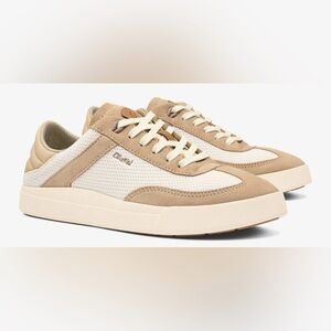 OluKai Women's Sneakers in Cream and Tan